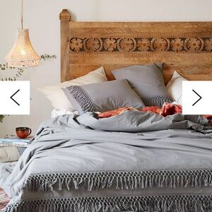 Urban Outfitters fringe duvet and 2 shams